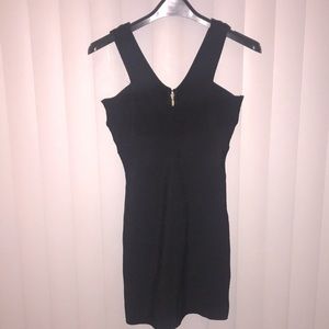 Bebe Bandage Dress, Black, Size Medium